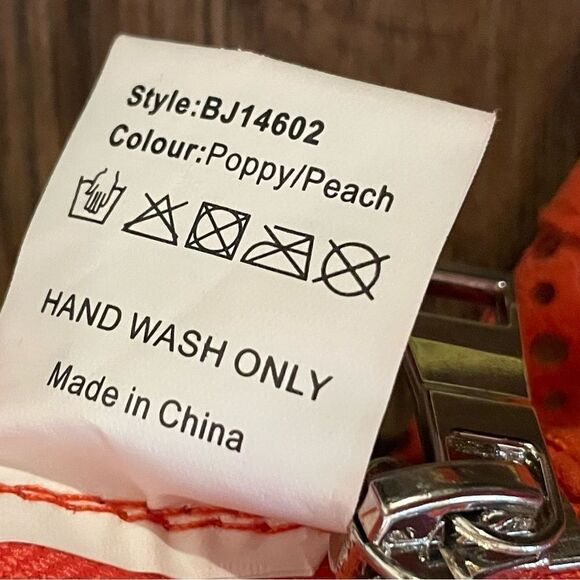 Urbancode Zipper Jacket With Bird Design on Back Orange US Size 4 UK Size 8 - Picture 14 of 16